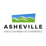 Blue and Green Asheville Area Chamber of Commerce logo