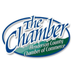 Blue and Green Oval Henderson County Chamber of Commerce logo